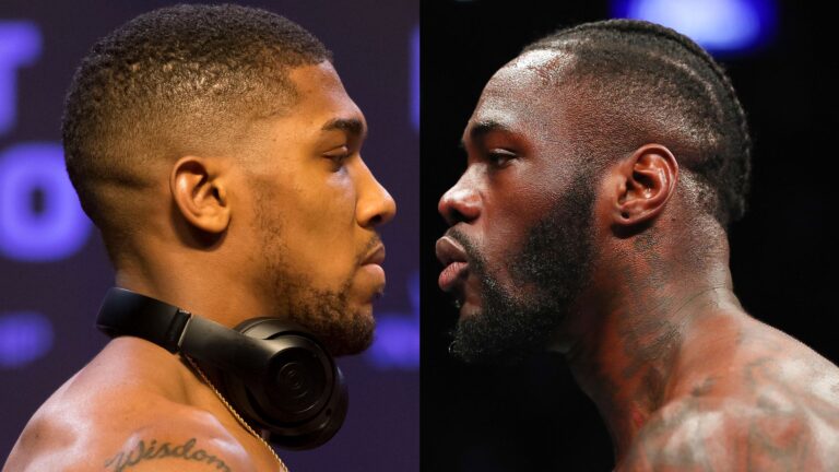 anthony joshua and deontay wilder