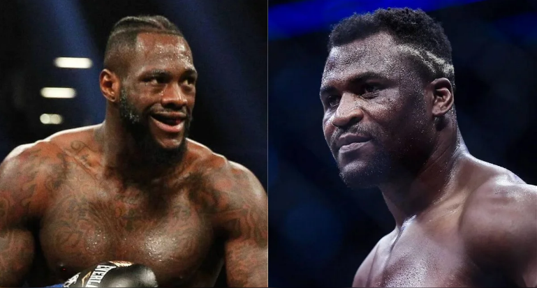 Deontay Wilder and Francis Ngannou